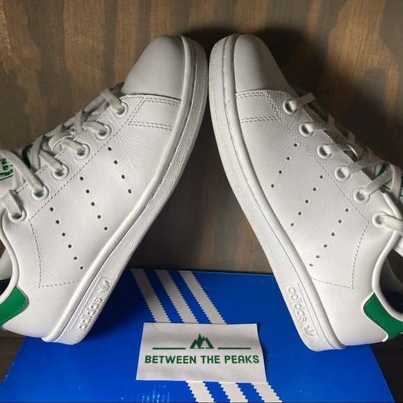 Adidas Stan Smith J White Sneakers 3.5 - Picture 8 of 13